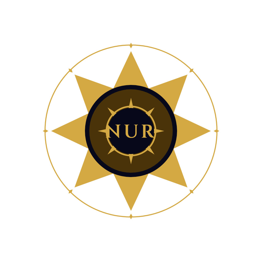 NUR — gold eight-point compass star